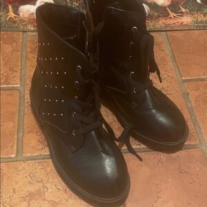 Black Studded Women's Boots